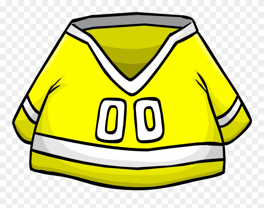Yellow Hockey Jersey Clipart