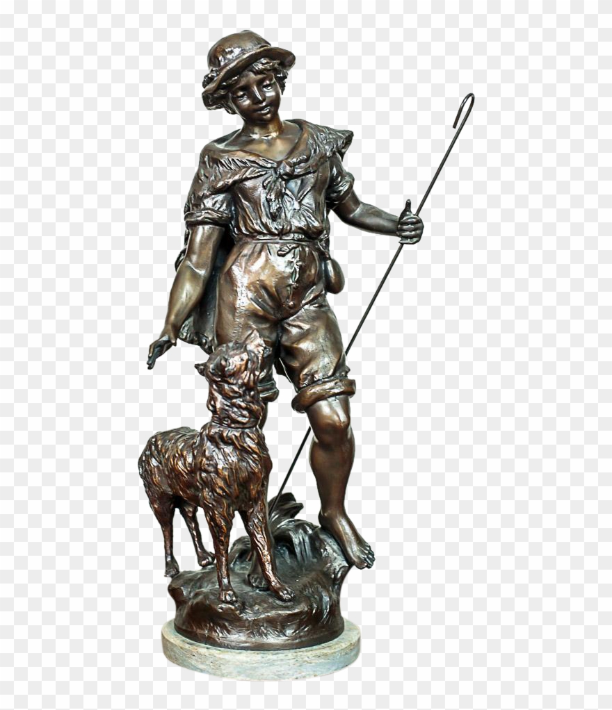 Signed Bronze Sculpture Clipart