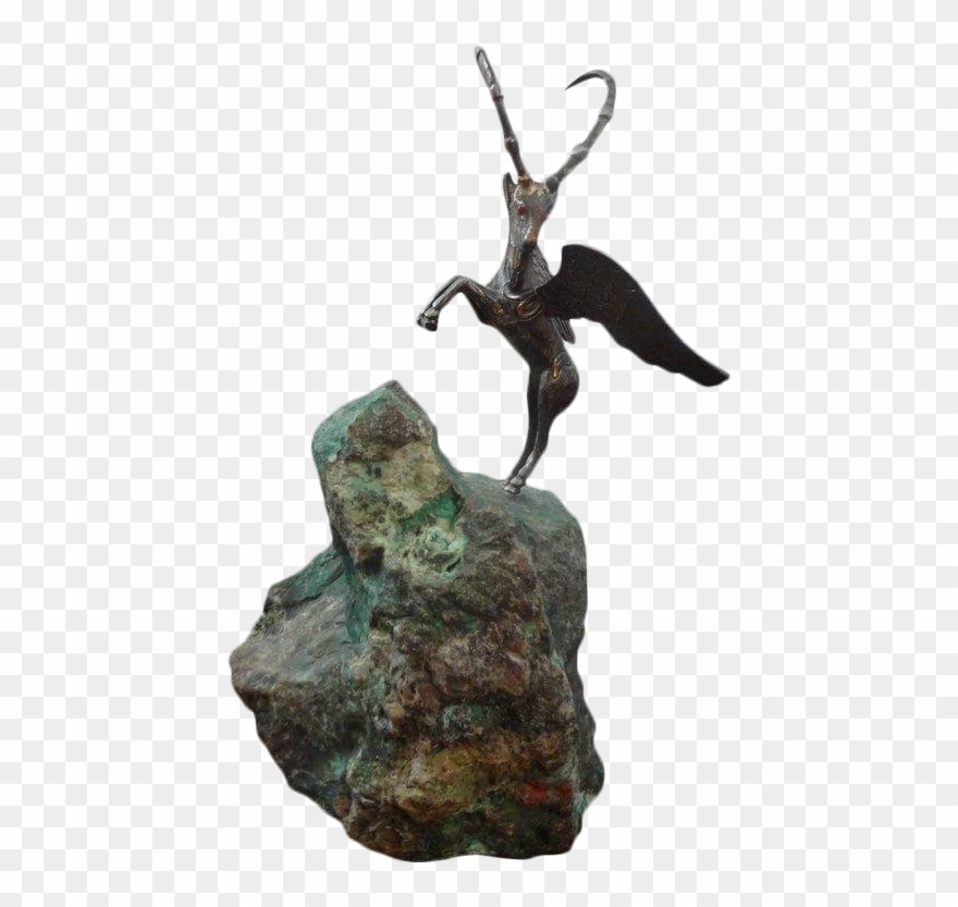 20th Century Figurative Mythological Winged Sculpture Clipart