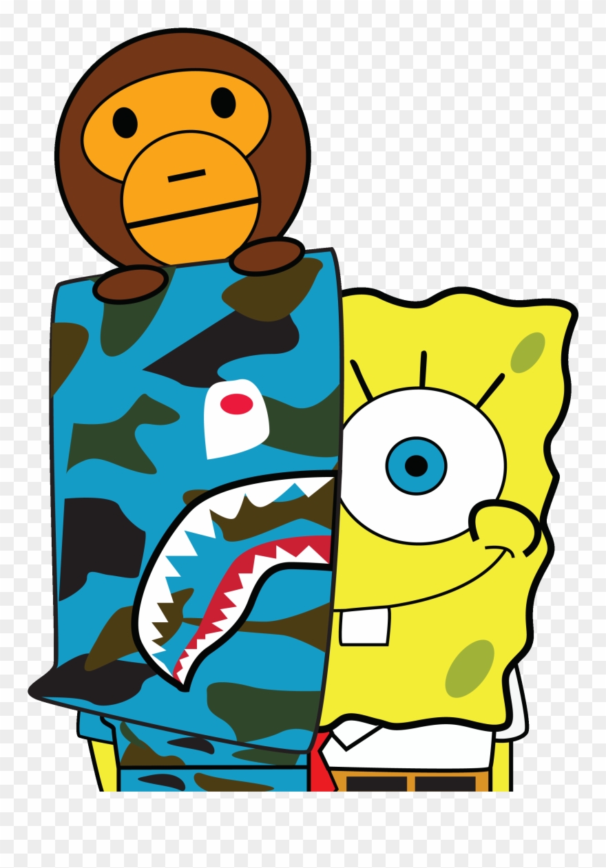 Bape X Spongebob Clipart