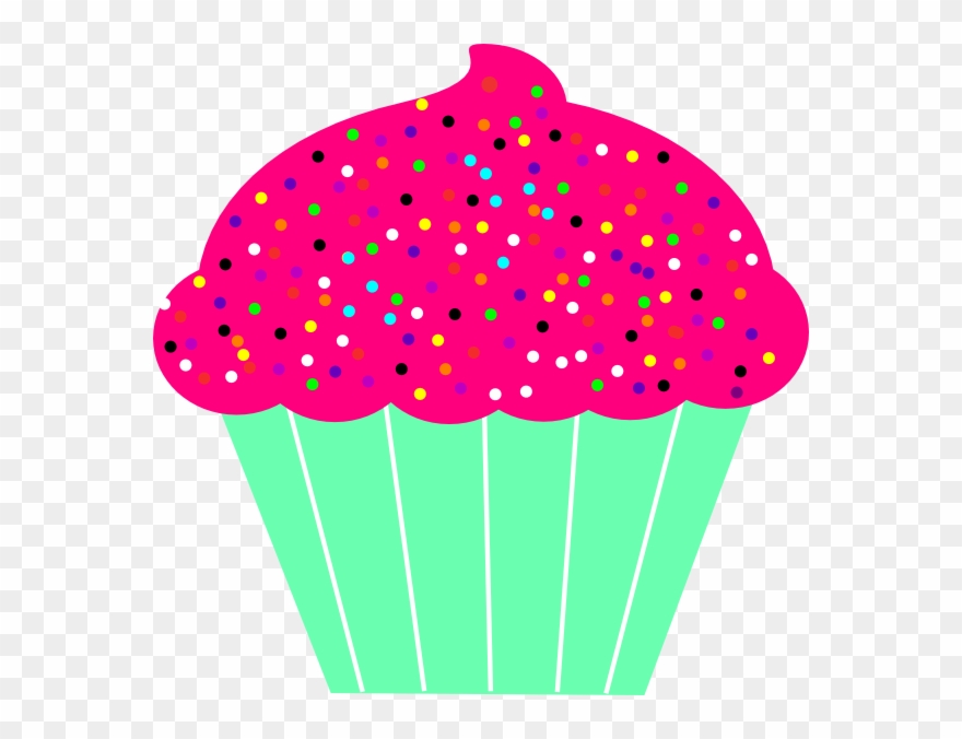 Lt Green Cupcake Clip Art - Png Download