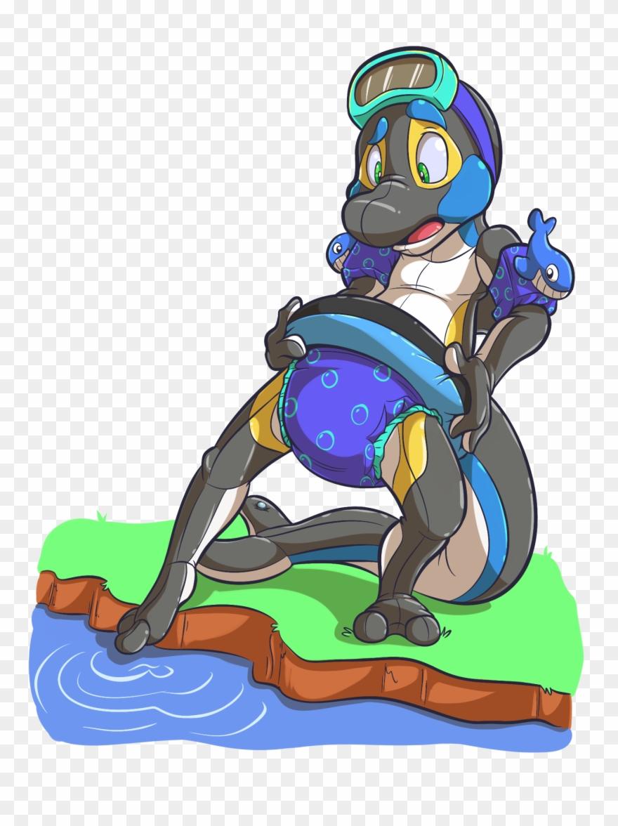 Taking A Dip Clipart