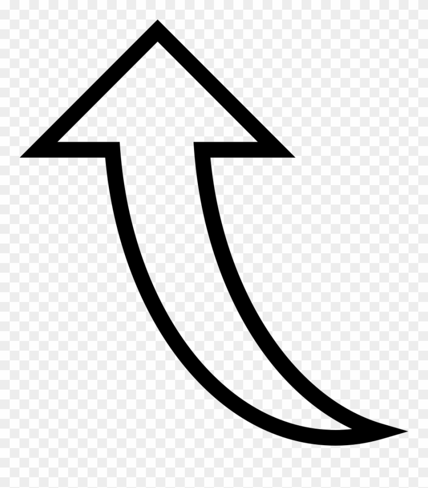 Curved Arrow Pointing Up Comments Clipart