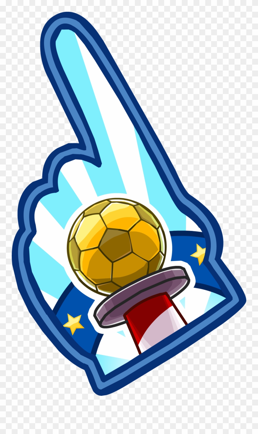 Penguin Cup Foam Finger Clipart