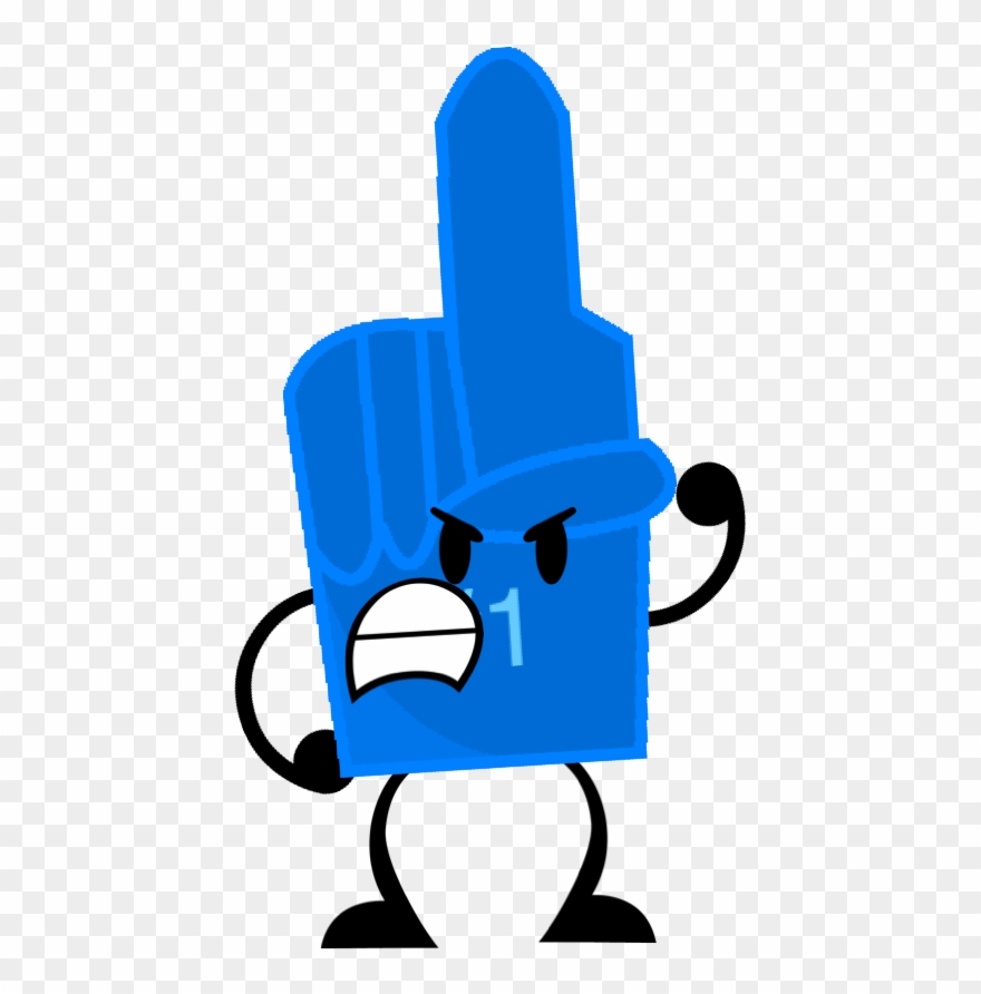 Foam Finger Pose Clipart