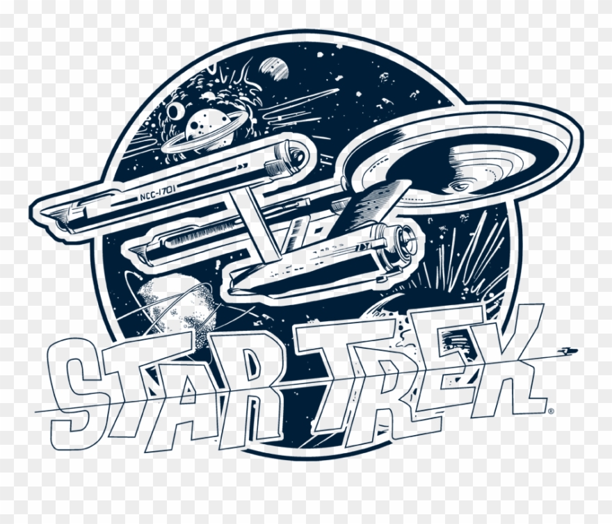 Star Trek Retro Enterprise Youth T Shirt Clipart