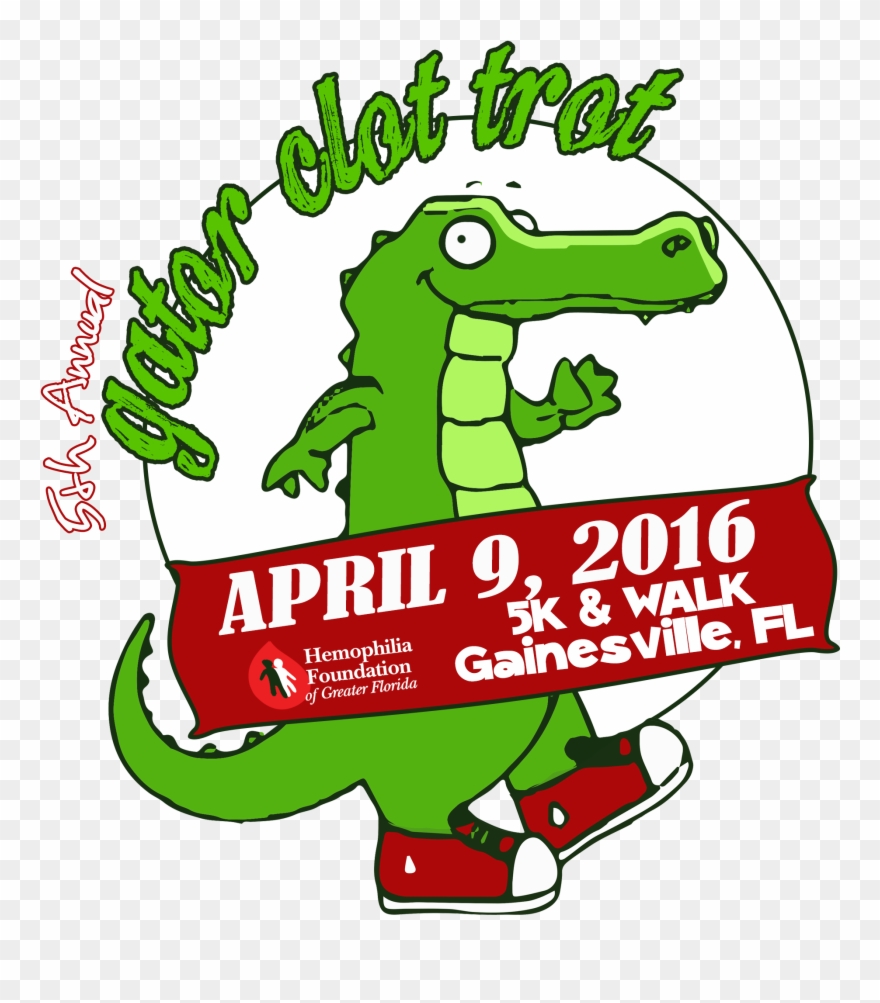 Gator Clot Trot Shirt Clipart