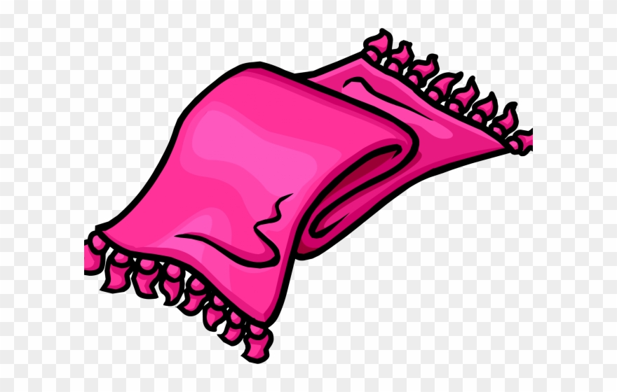 Scarf Clipart Snowy Clothes - Png Download