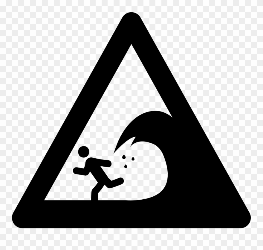Warning Signal Of Big Waves Comments Clipart