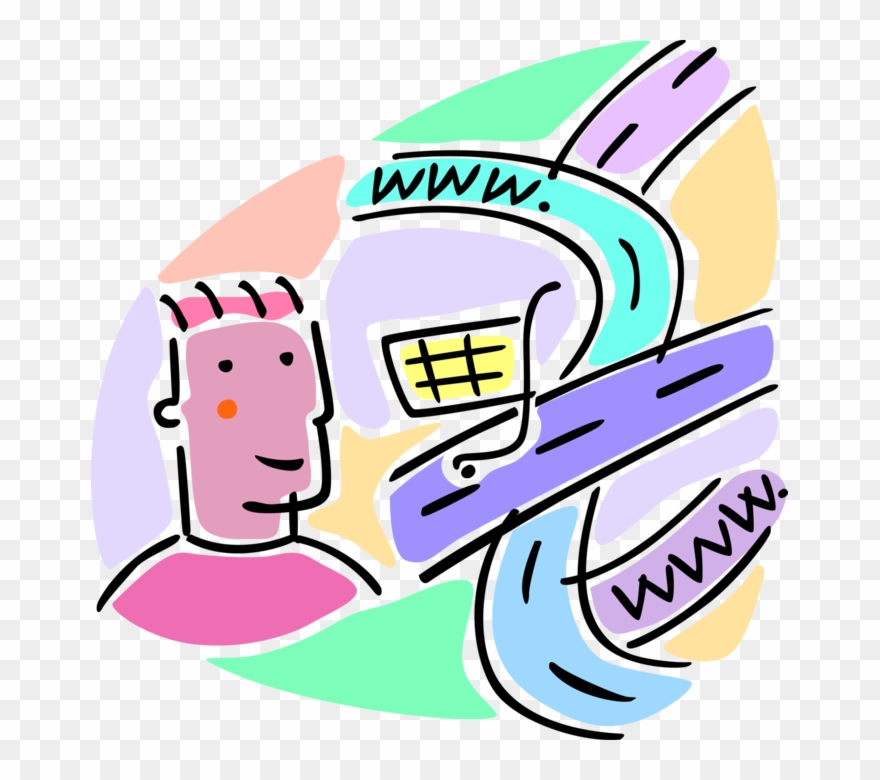 Surfing The With Shopping Clipart