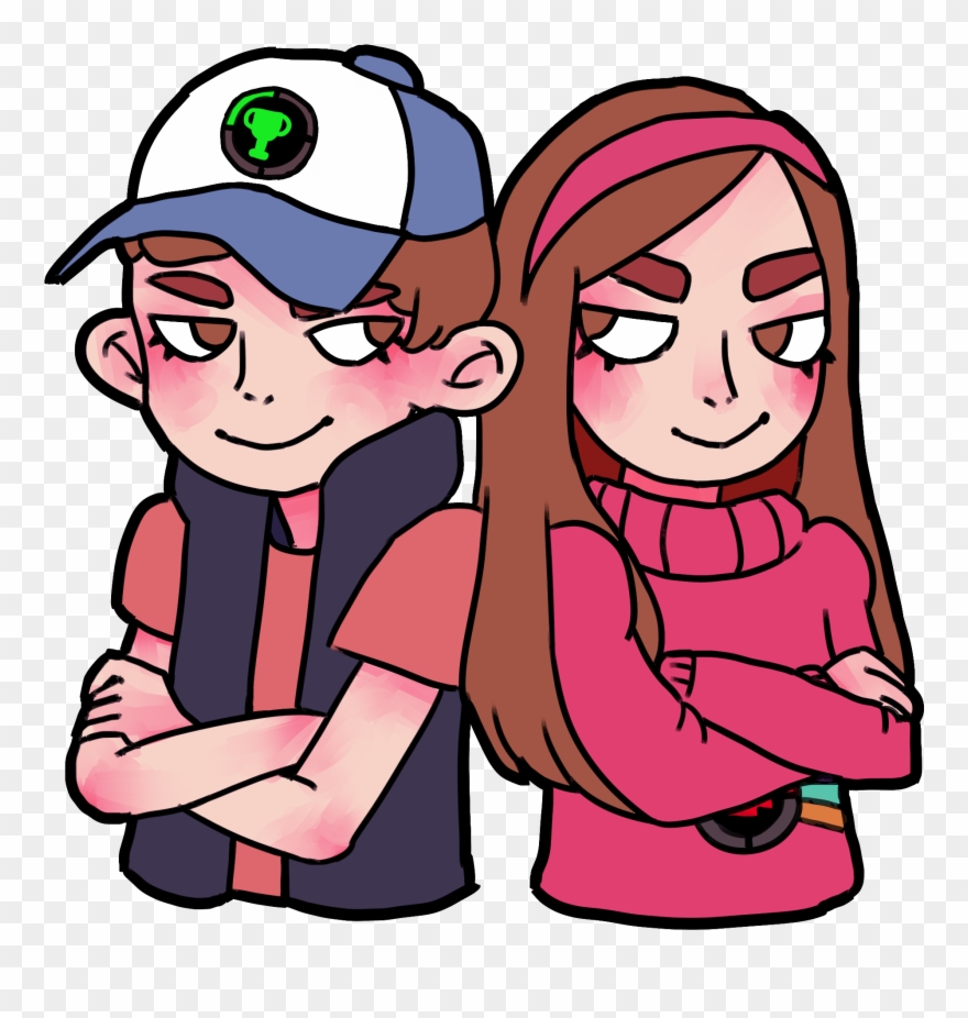 Hello, I've Drawn Matpat And Steph As Mabel And Dipper Clipart