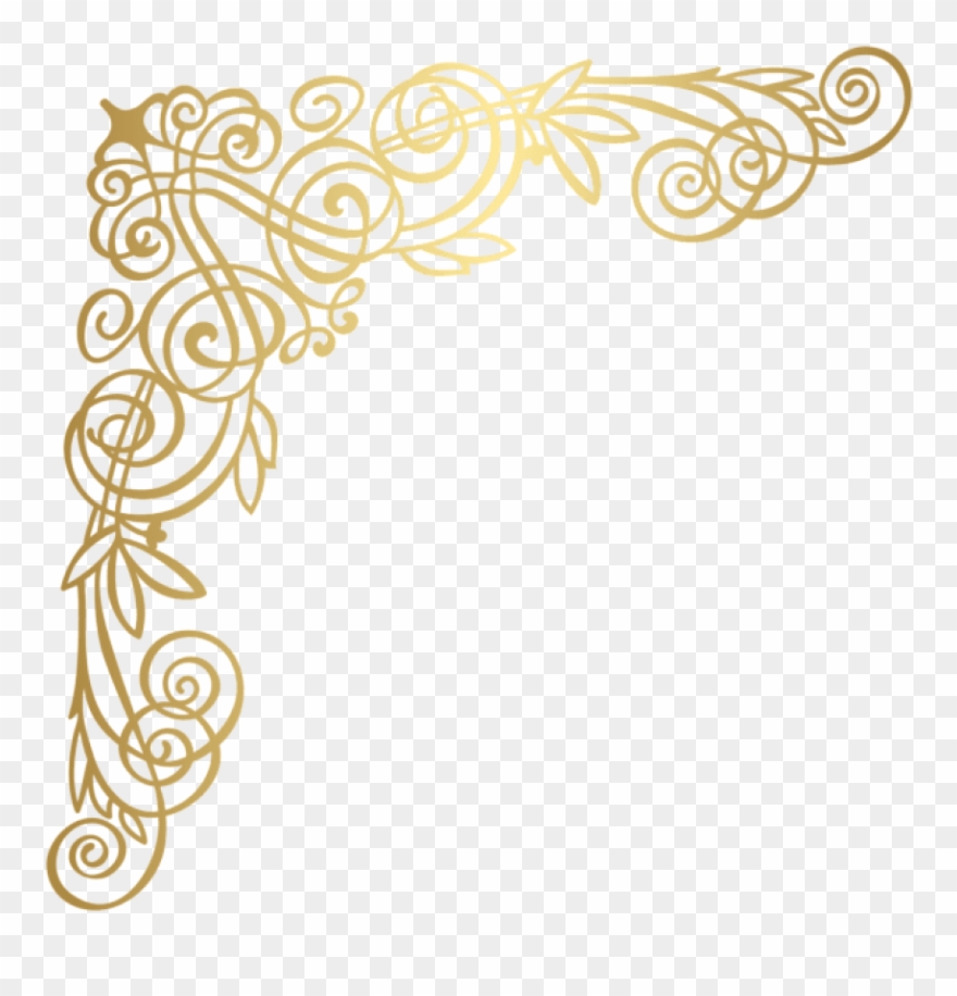 Download Golden Deco Corner Clipart Png Photo Transparent Png