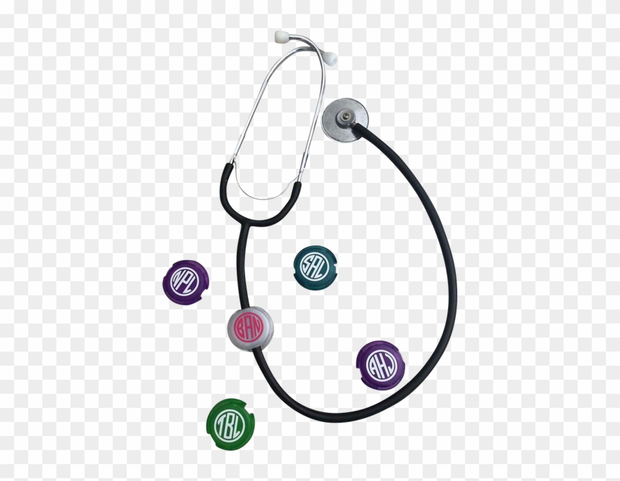 Stethoscope Clip Blanks Personalized With Gloss 651 - Png Download