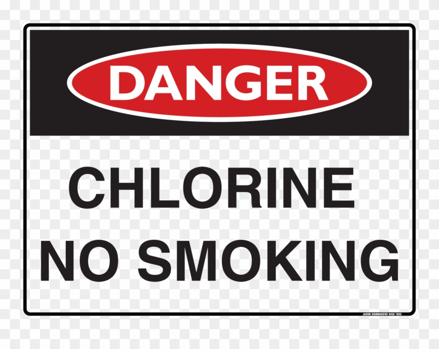 Chlorine No Smoking Danger Sign Clipart