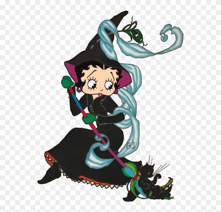 Animated Betty Boop Halloween Clipart