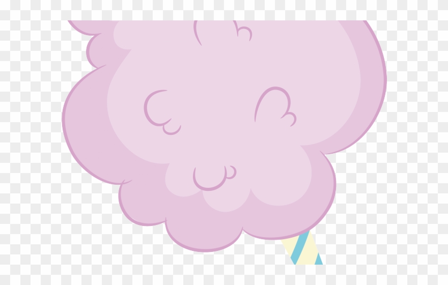 Cotton Candy Clipart Tree - Png Download