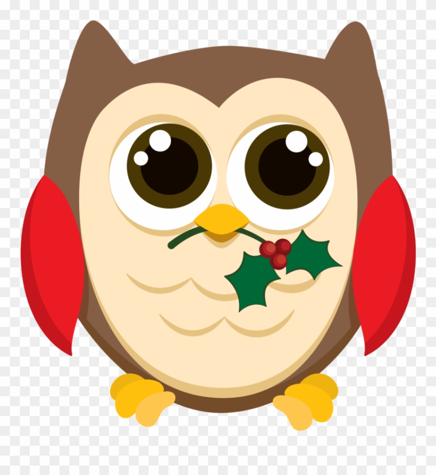 Imágenes De Búhos De Navidad Clipart