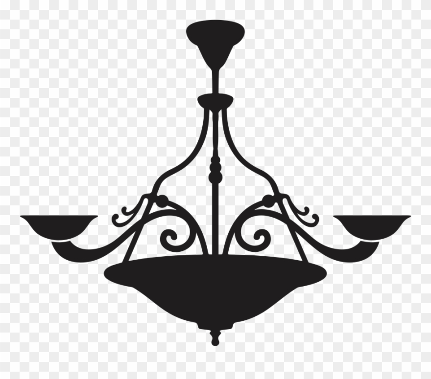Chandelier Vinyl Decals, Products, Chandeliers, Silhouettes, Clipart