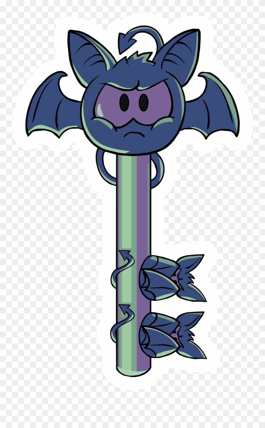 Puffle Bat Key Clipart