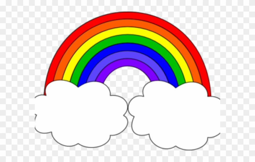 Clouds Clipart Rainbow - Png Download