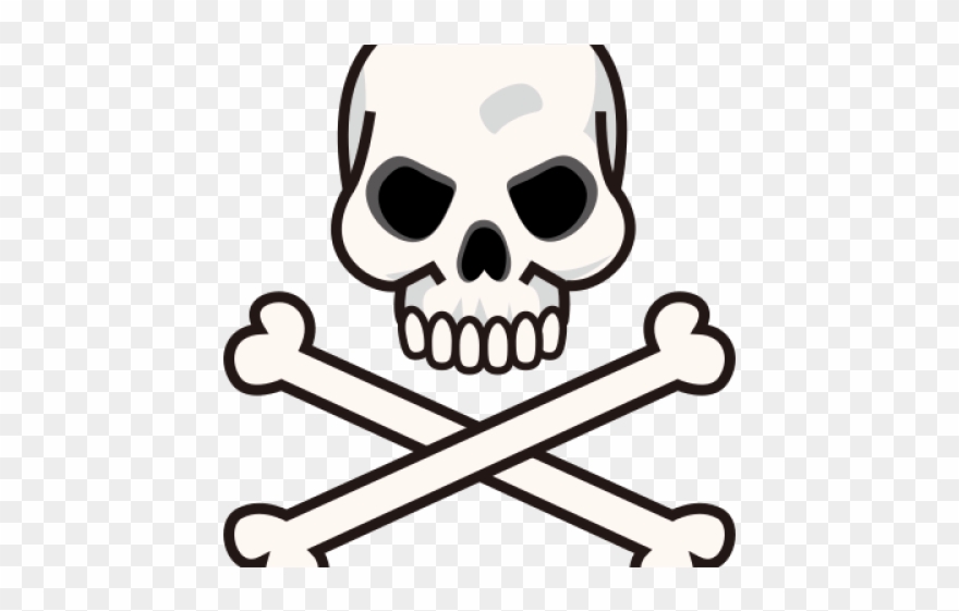 Skeleton Head Clipart Border - Png Download