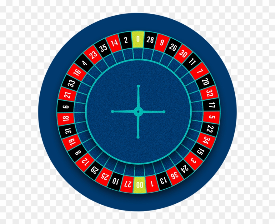 The American Roulette Wheel With 38 Numbered Slots, Clipart