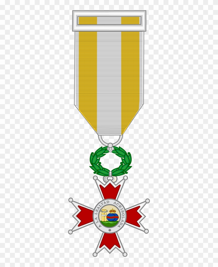 Silver Cross Of The Order Of Isabella The Catholic Clipart