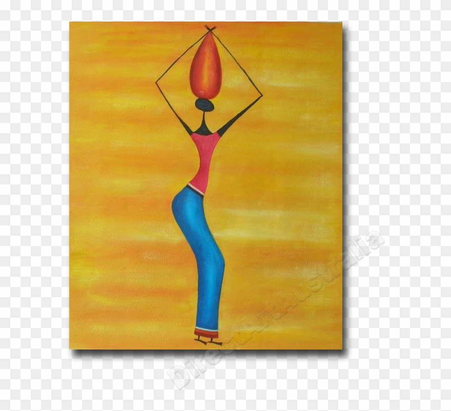 Poise , Yellow Wall Art Paintings & Large Canvas Prints Clipart