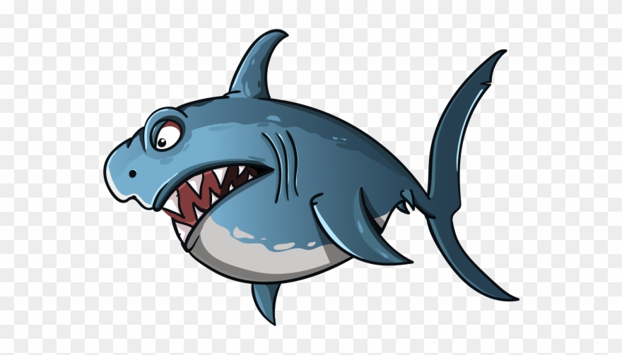 Animated White Shark Clipart