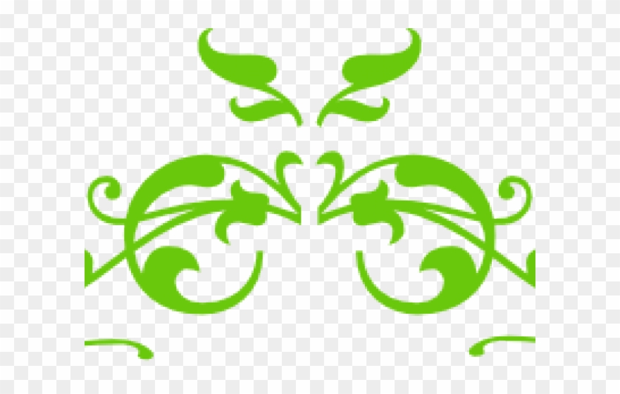 Swirl Clipart Green - Png Download