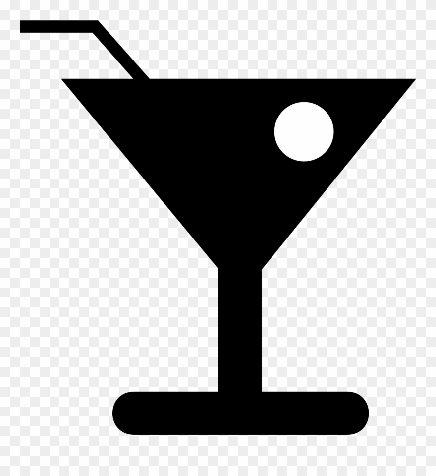 Martini Glass Cocktail Olive Straw Clipart (2430243) PinClipart