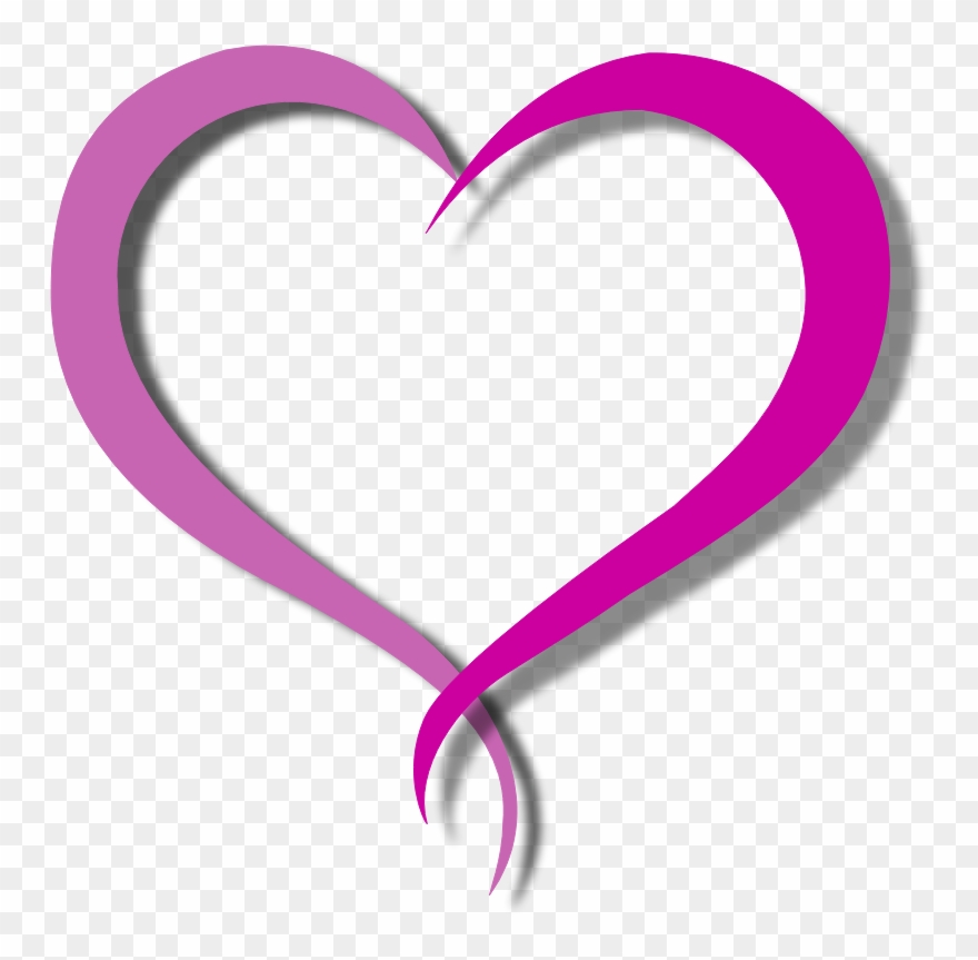 Floating Pink Heart Clipart