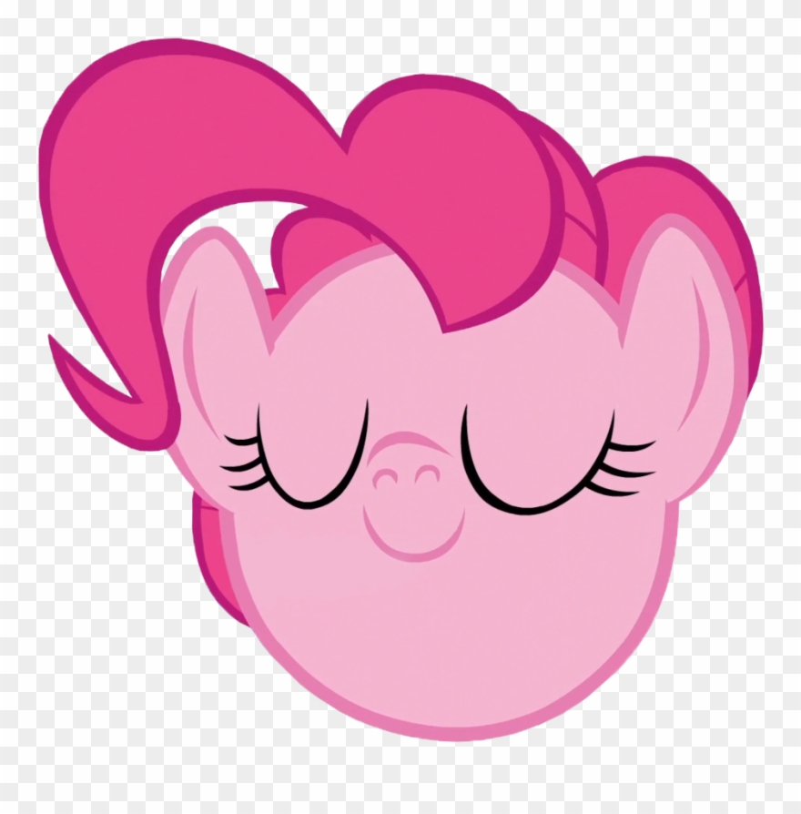 Eyes Closed, Floating Head, Pinkie Pie, Pony, Reaction, Clipart