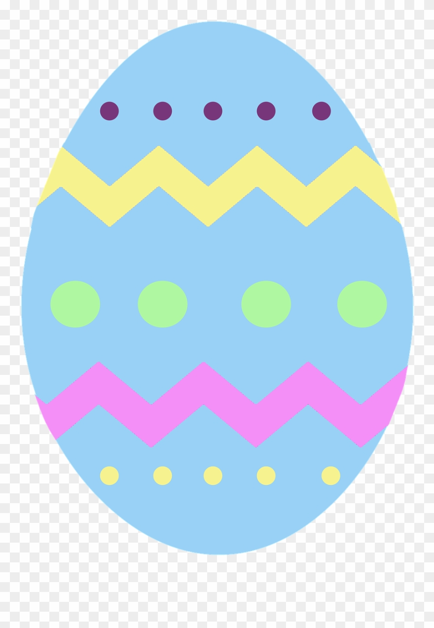 Easter Egg Blue Chevron Png Image Clipart