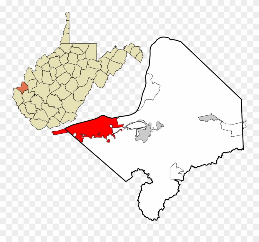 Cabell County West Virginia Incorporated And Unincorporated Clipart