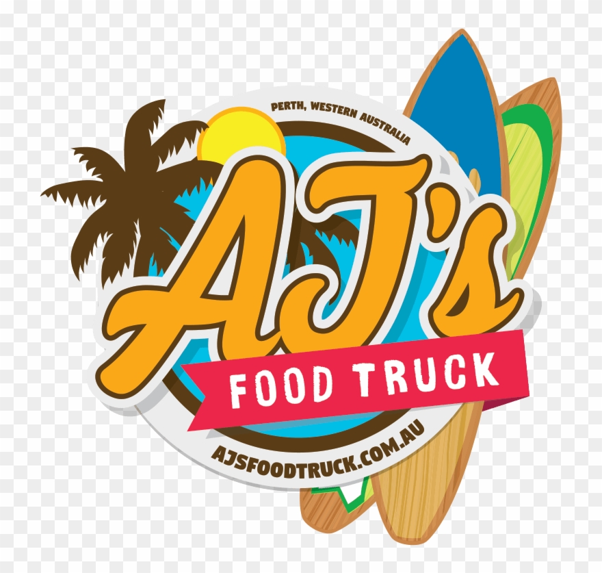 Final Ajs Food Truck Logo Design Clipart