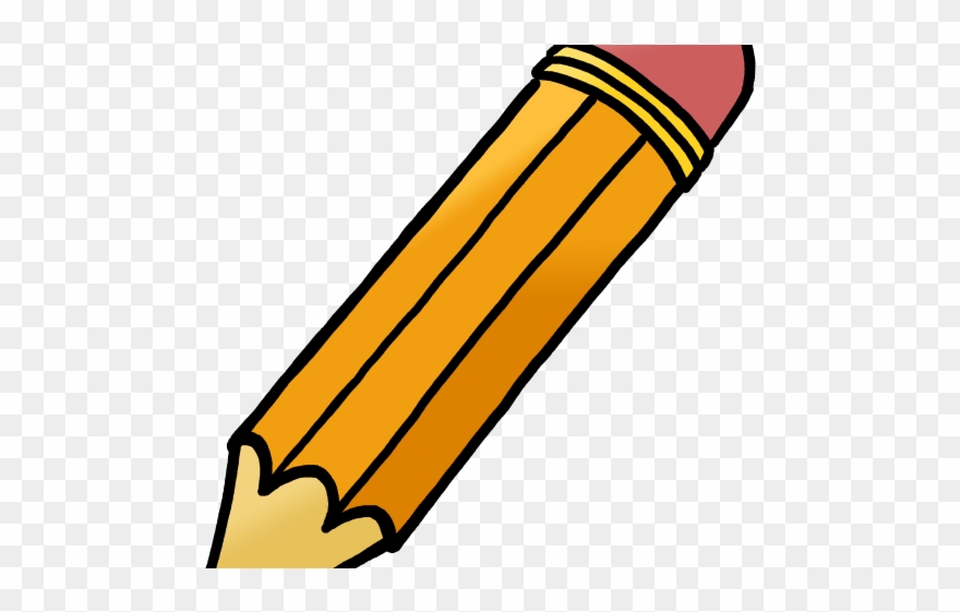 Cartoon Clipart Pencil - Png Download