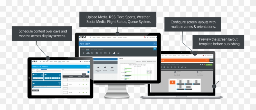 Enterprise Healthcare Digital Signage Clipart