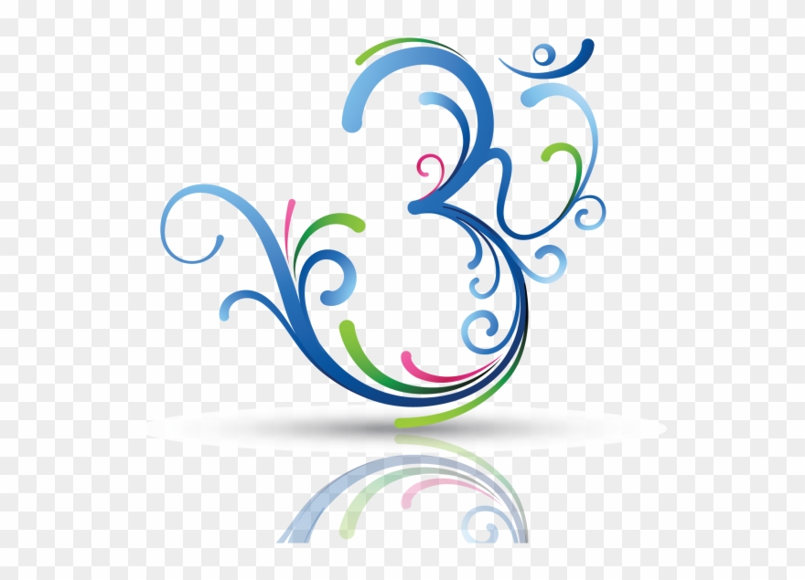 Fantaboy Blue Om Colorful Decals/stickers Clipart