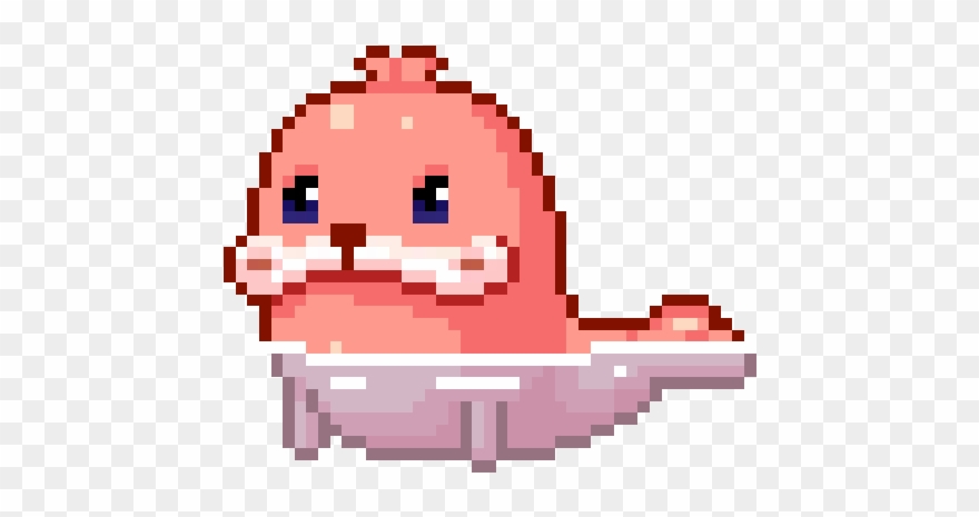 Seal Pixel Art Ocean Kawaii Animal Gif Clipart