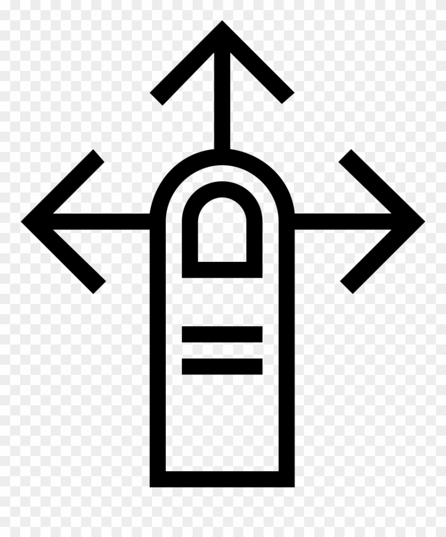 One Finger Swipe Comments Clipart