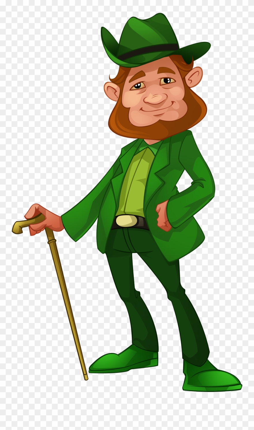 Irish Man Walking Apparel Clipart