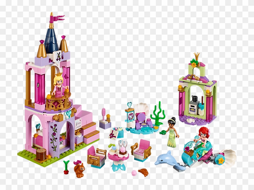 Ariel, Aurora, And Tiana's Royal Celebration Clipart