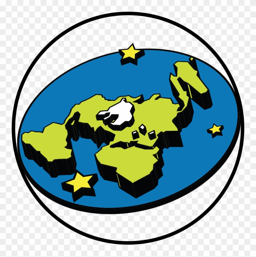 The Flat Earth Society Logo Clipart