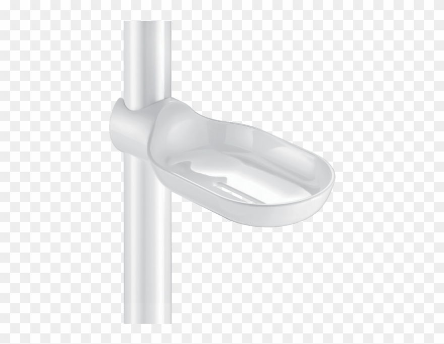 Clip-on Sliding Soap Dish For Shower Rails, Ø 25mm - Png Download