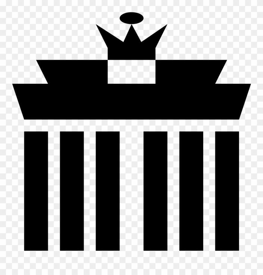 Brandenburg Gate Icon Clipart