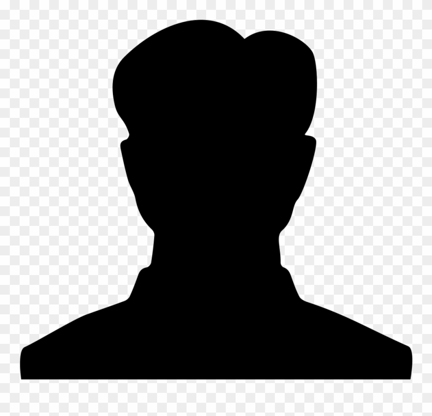 Male Student Silhouette Comments Clipart