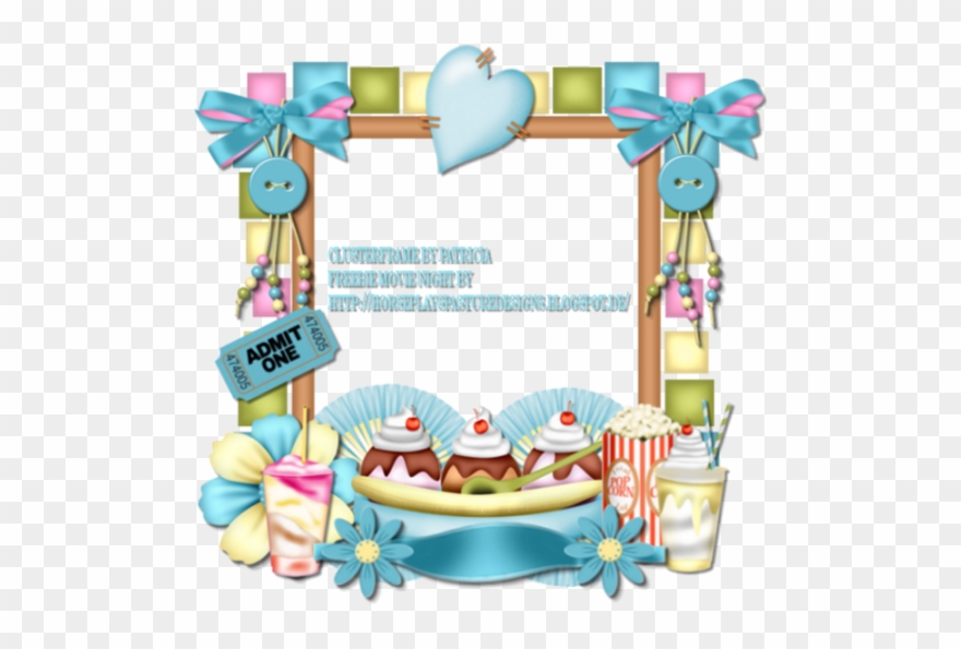 Movie Time Cluster Frames Clipart