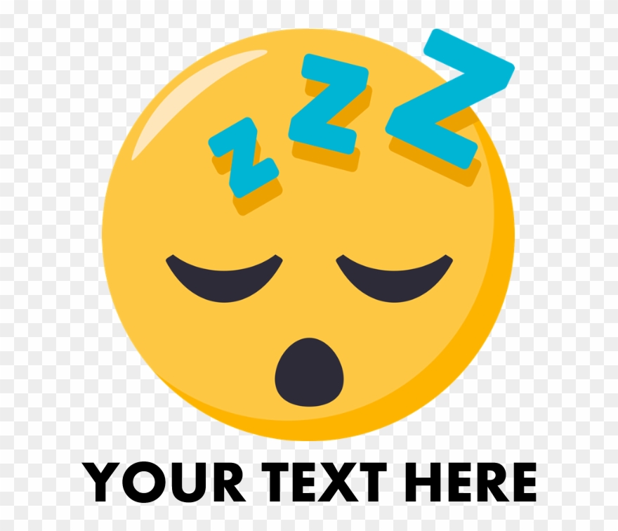 Sleepy Face Emoji Person Rectangular Canvas Pillow Clipart