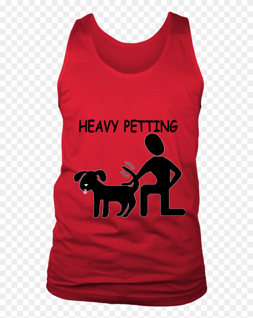 Men's Heavy Petting Tank Clipart